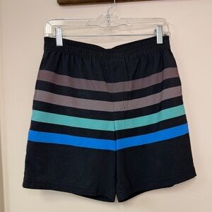 Chubbies: Men's 7" Lined Classic Swim - Black, Striped, Size S